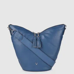 Hidesign Women Blue Solid Leather Sling Bag-27