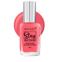 SWISS BEAUTY No Chip No Fade Slay Nail Color 13ml - Princess Pink 75-34