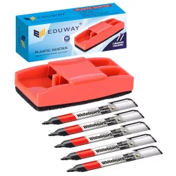 EDUWAY Premium Non-Magnetic Plastic Duster, 5 Marker-image-7
