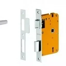 Dorset Silver Chrome Lever Handle Lock Set With Mortise Latch HL AI image 1