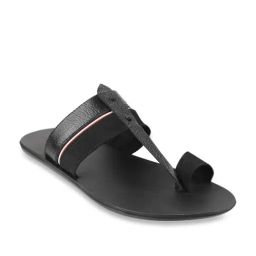 Mochi Men's Black Toe Ring Sandals-30