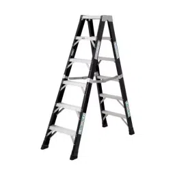 Liberti 5 Steps Fiberglass Twin Step Ladder 1.83 m (6 Ft) Height, 135 Kg Load Capacity), T5406-2
