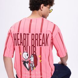 Kook N Keech Printed Striped Drop-Shoulder Sleeves Pure Cotton Oversized T-shirt-image-72