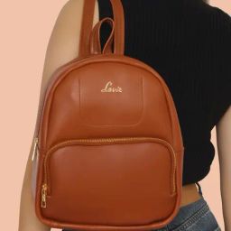 Lavie Brown PU Medium Backpack-image-53