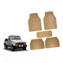 Auto Pearl CMBE78 Polyester Standard Mat for Maruti Gypsy Mg-410 (Beige)-picture-16