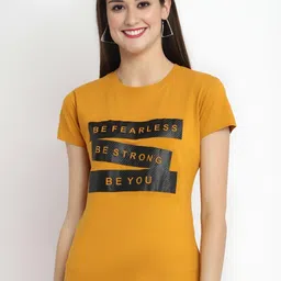 Mast & Harbour Typography Printed Round Neck Cotton T-shirt-picture-14