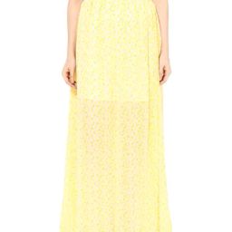 Miss Chase Yellow Floral Print Maxi Skirt-image-48