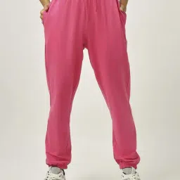 Joggers Pink Mid Rise Joggers-image-93