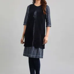 Aurelia Navy Sleeveless Shrug-picture-16