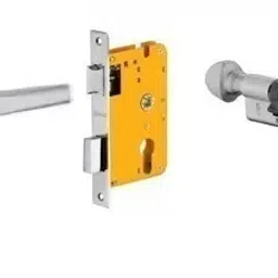 Dorset 60 mm Lever Handle Lock Set With Both Side Key Cylinder Patina HL CS image 1