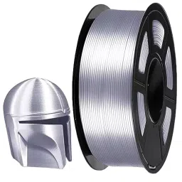 FiLAMONT 3D Printer Filament Pla Silk 1.75 mm Diameter, Silk Silver-28