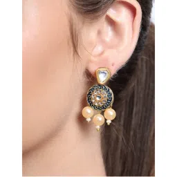 AARSEE OFFICIAL Blue Enamelled Earrings-picture-32