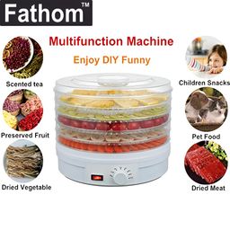fathom Fathom® Electric Food Dehydrator Machine with 5 Stackable Trays (White) image 3