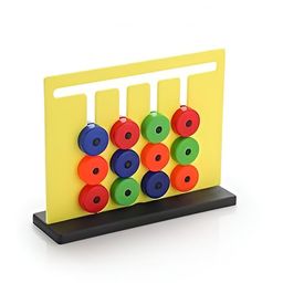 pingaksawilla toys Montessori Color & Pattern Matching Slide Puzzle Game for Kids – Educational Toy for Early Learning, Logical Thinking, Visual Memory & Fine Motor Skills – Multicolor Cognitive Board Game image 1