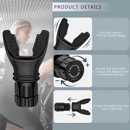 Adjustable Resistance Respiratory Trainer – Inhale/Exhale Breathing Exercise Device for Running, Fitness, and Endurance Training – Portable Lung Capacity Enhancer for Athletes image 4
