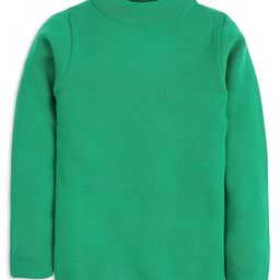 RVK Full Sleeves Solid Colour Sweater - Green-picture-21