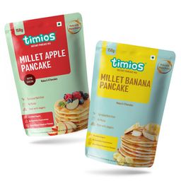 timios Multigrain No-Maida Organic Banana & Apple Millet Instant Pancake Sweetened with Jaggery Pack of 2 - 150 g Each-38
