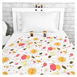 Divine Casa Reversible Cotton Blanket for Newborn Baby | Summer Blanket (135 x 100 cm)-image-25