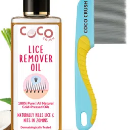 Coco Crush Lice & Nits Remover Hair Oil and Long-Handle Easy to Use Lice Comb, 100% Natural - 200ml-picture-31