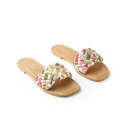 CHAAL CHALAN Women Open Toe Flats with Bows-image-56