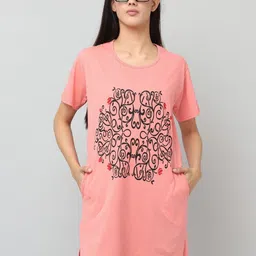 DDASPRATION Women Graphic Printed Round Neck Cotton Oversizd T-shirt-picture-32