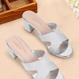 CORSICA Textured Block Sandals-58