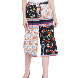 Oxolloxo Multicolor Floral Print Forest Mix Tie-Knot Culottes-picture-9