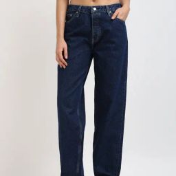 Calvin Klein Jeans Women Dark Blue Solid Mid-Rise Full Length Jeans-image-87