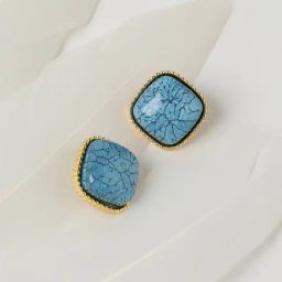 Sohi Veined Stud Earrings-image-5