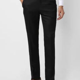 V Dot Black Skinny Fit Trousers-image-26