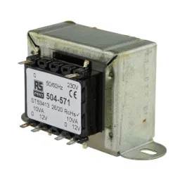 RS PRO Chassis Mounting Transformer 20 VA Model No 504571-83