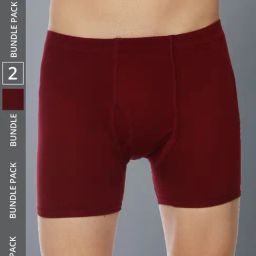 Dollar Lehar Assorted Cotton Regular Fit Trunks - Pack Of 2-picture-40