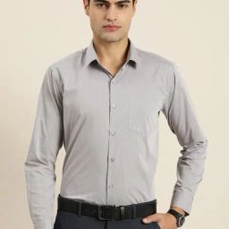 Hancock Grey Slim Fit Shirt-image-33
