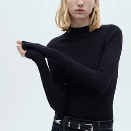 MANGO High Neck Ribbed Pullover-picture-35