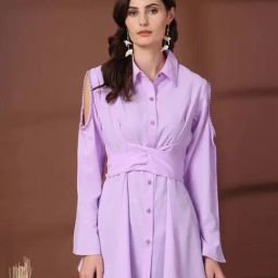 Melon By plusS Lavender Plain Top-picture-38