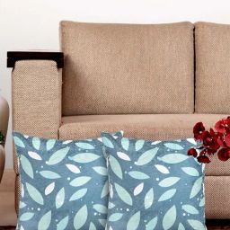 HOSTA HOMES Blue Polyester Cushion Covers - Set of 2-image-44
