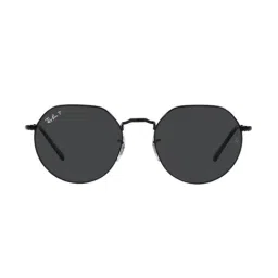 Ray-Ban 0RB3565 Black Polarized Jack Round Sunglasses - 52.9 mm-picture-36