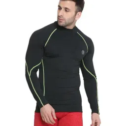 Chkokko Black Regular Fit Sports T-Shirt-image-32