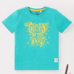 Ed-a-Mamma Kids Blue Printed T-Shirt-picture-41