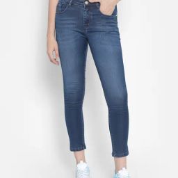 Crimsoune Club Blue Slim Fit Mid Rise Jeans-image-60