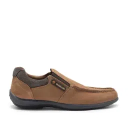 Woodland Men's Cashew Brown Casual Slip-Ons-image-82