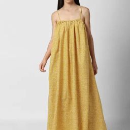 Forever 21 Yellow Regular Fit A Line Dress-image-34