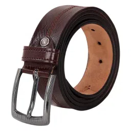 Leather World Brown Casual Leather Belt for Men-22