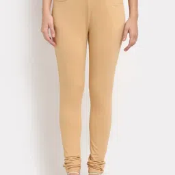 BRINNS Beige Regular Fit Mid Rise Leggings-image-79