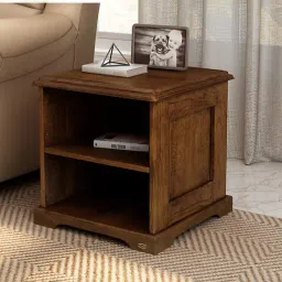Durian Lewis Brown Solid Wood Side & End Table in Dark Oak Finish-image-67