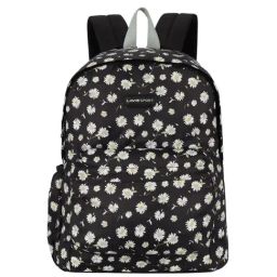 Lavie Sport Gerbera 18L Printed Casual Backpack |Daypack|School Bag for Girls (Black)-image-14