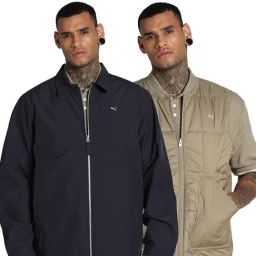 Puma Mmq Blue Relaxed Fit Solid Jacket-image-111