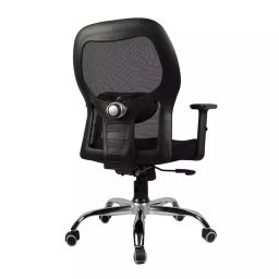 Vergo Confidant MB Black Mid Back Mesh Office Chair with Lumbar Support, 1D Armrests-12