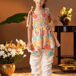 VASTRAMAY Girls Multi Cotton Printed SuitSets-image-58