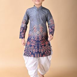 HUMAN CHOICE Kids-Boys Viscose Rayon Kurta Sets-image-92
